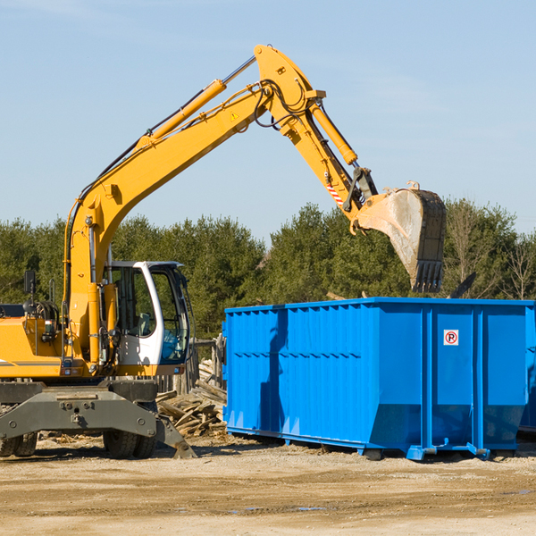 can i choose the location where the residential dumpster will be placed in Brandon Iowa